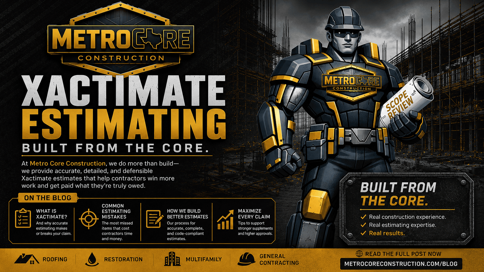 Built From The Core: Professional Xactimate Estimating Services That Maximize Every Claim